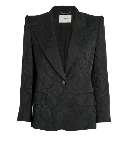 Fendi Abstract Leaves Blazer, front view