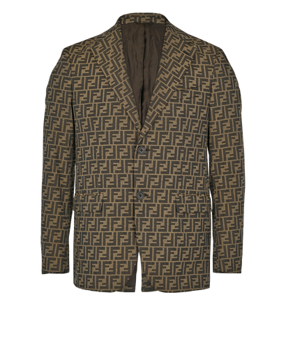 Fendi FF Blazer, £795, Clothing, Brown, Polyester Mix, Front view