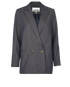 Ganni Pinstripe Long Blazer, front view