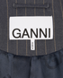 Ganni Pinstripe Long Blazer, other view