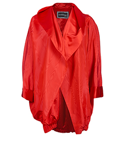 Gianni Versace Couture Hooded Cape, Silk/Cotton, Red, UK 6