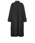 Ganni Recycled Ripstop Quilted High Neck Long Coat, back view