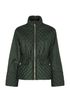 GANNI Recycled Ripstop Quilted High Neck Jacket, front view