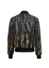 Givenchy Sequins Print Bomber Jacket, &pound;450, Clothing, Black, Polyester, Back view