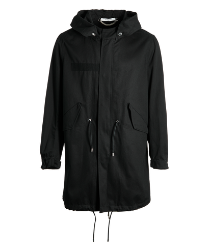 Givenchy Hooded Back Print Parka, front view