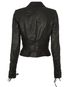 Givenchy Tie Up Sleeved Leather Jacket, back view