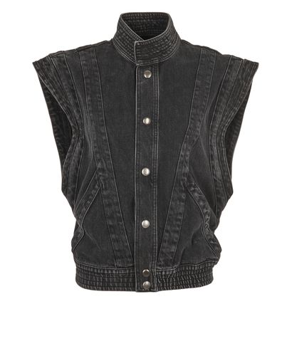 Givenchy Sleeveless Denim Jacket, front view