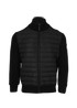 Canada Goose Hybridge Knitted Down Jacket, &pound;375, Clothing, Black, Down Feathers/Polyester (Polymer)/Wool, Front view