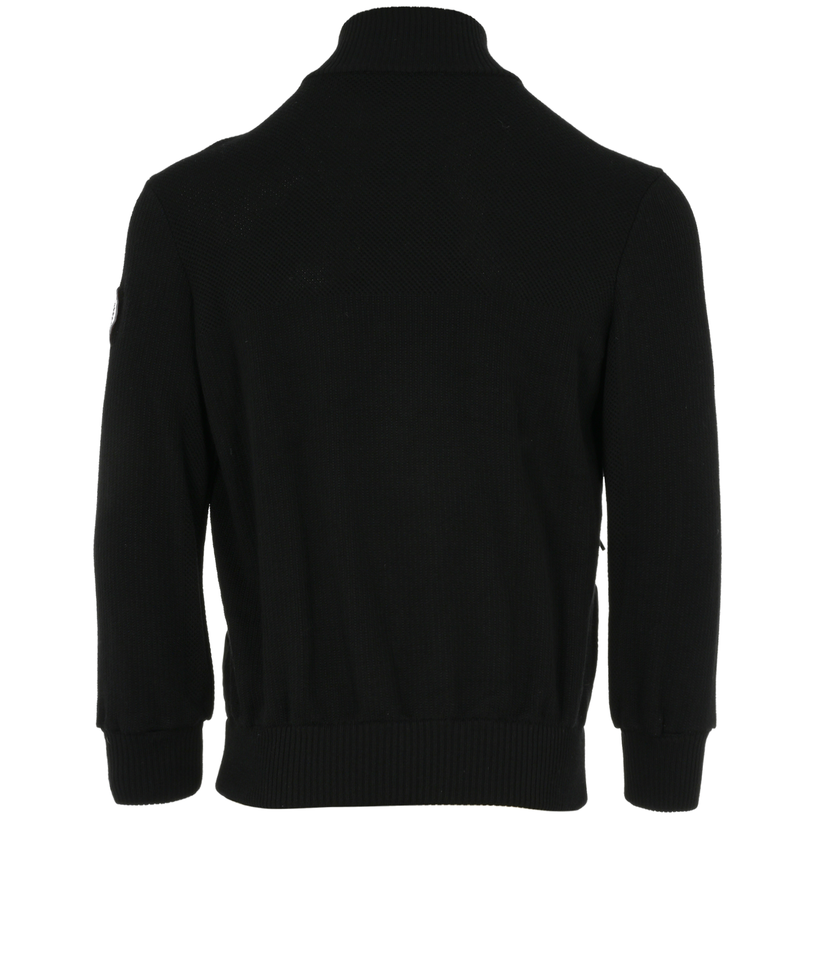 Canada Goose Hybridge Knitted Down Jacket, &pound;375, Clothing, Black, Down Feathers/Polyester (Polymer)/Wool, Back view