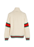 Gucci Cable Knit Bomber Jacket, &pound;660, Clothing, Cream, Wool, Back view