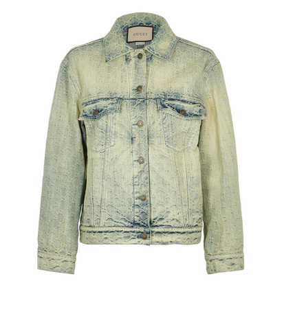 Gucci GG Washed Denim Jacket, front view