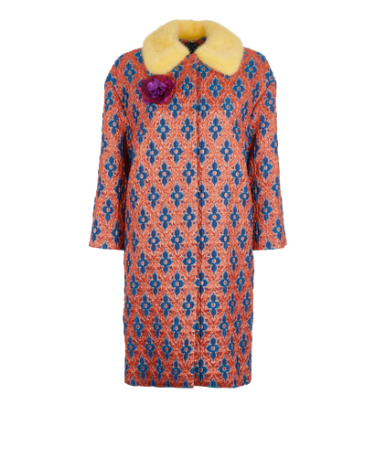 Gucci Brocade Long Jacket, front view