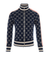 Gucci GG Jacquard Jacket, &pound;825, Clothing, Blue/Cream/Red, Cotton, Front view
