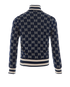 Gucci GG Jacquard Jacket, &pound;825, Clothing, Blue/Cream/Red, Cotton, Back view