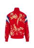 Gucci Velour Red Floral Track Jacket, back view