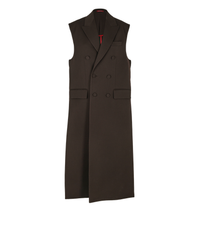 Gucci Sleeveless Coat, &pound;750, Clothing, Brown, Wool, Front view