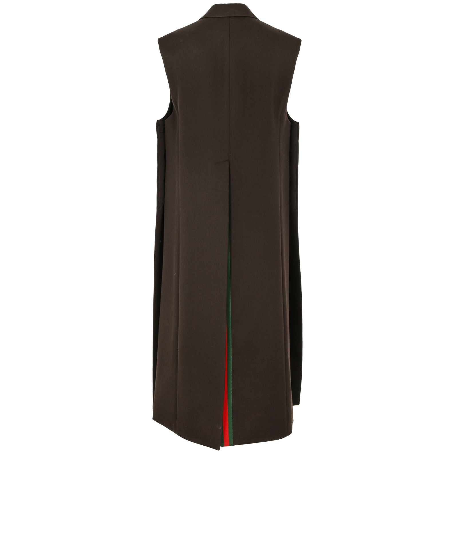 Gucci Sleeveless Coat, &pound;750, Clothing, Brown, Wool, Back view