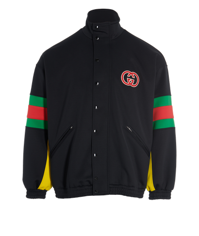 Gucci Web-Detail Panelled Jacket, front view