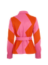 Gucci Two-Tone Embroidered Pique Jacket, &pound;380, Clothing, Orange/Pink, Cotton/Polyester (Polymer), Back view