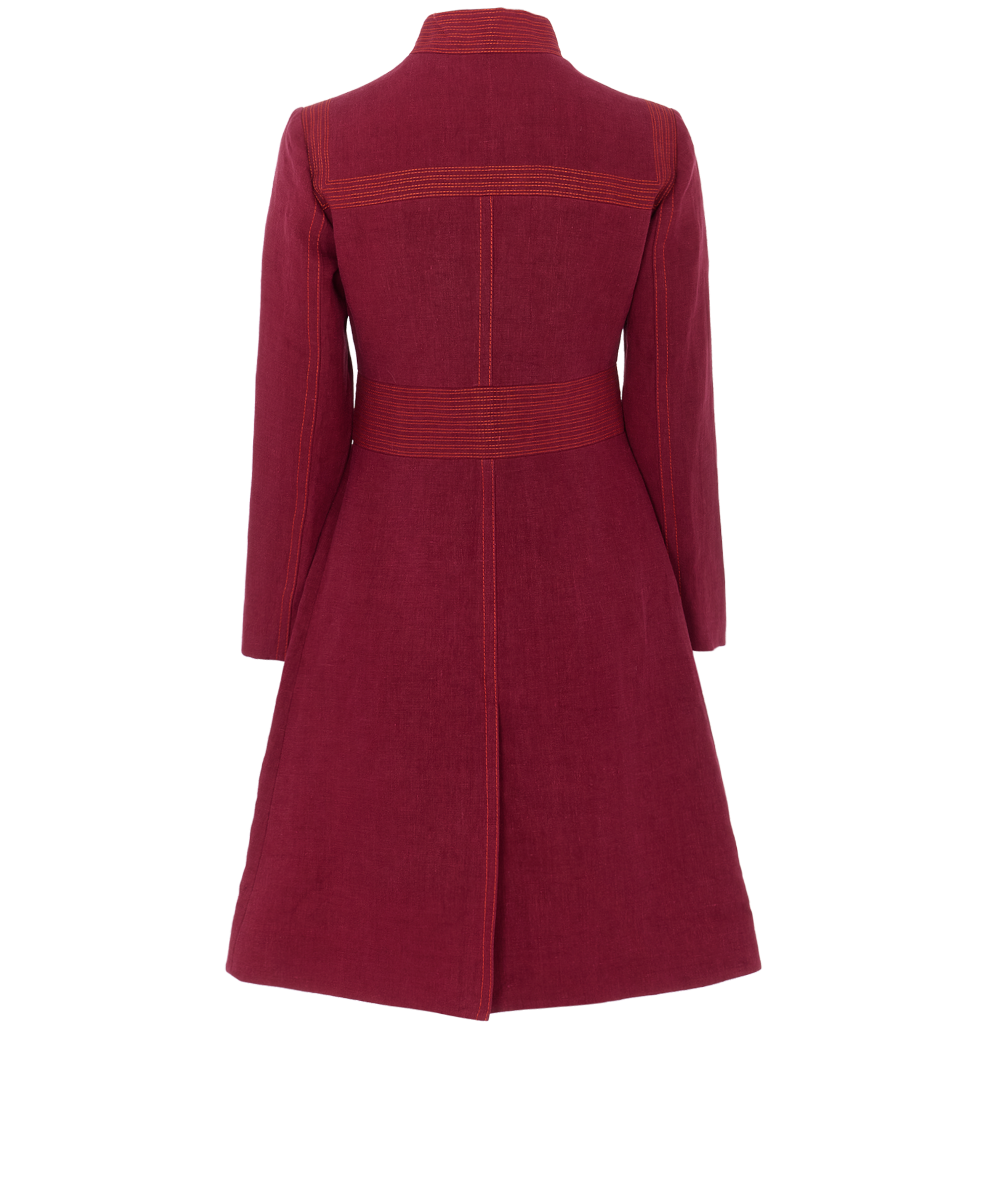 Pre-loved Gucci Top-Stitch Long Jacket - £450