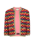 Gucci Embellished GG Rainbow Jacket, front view
