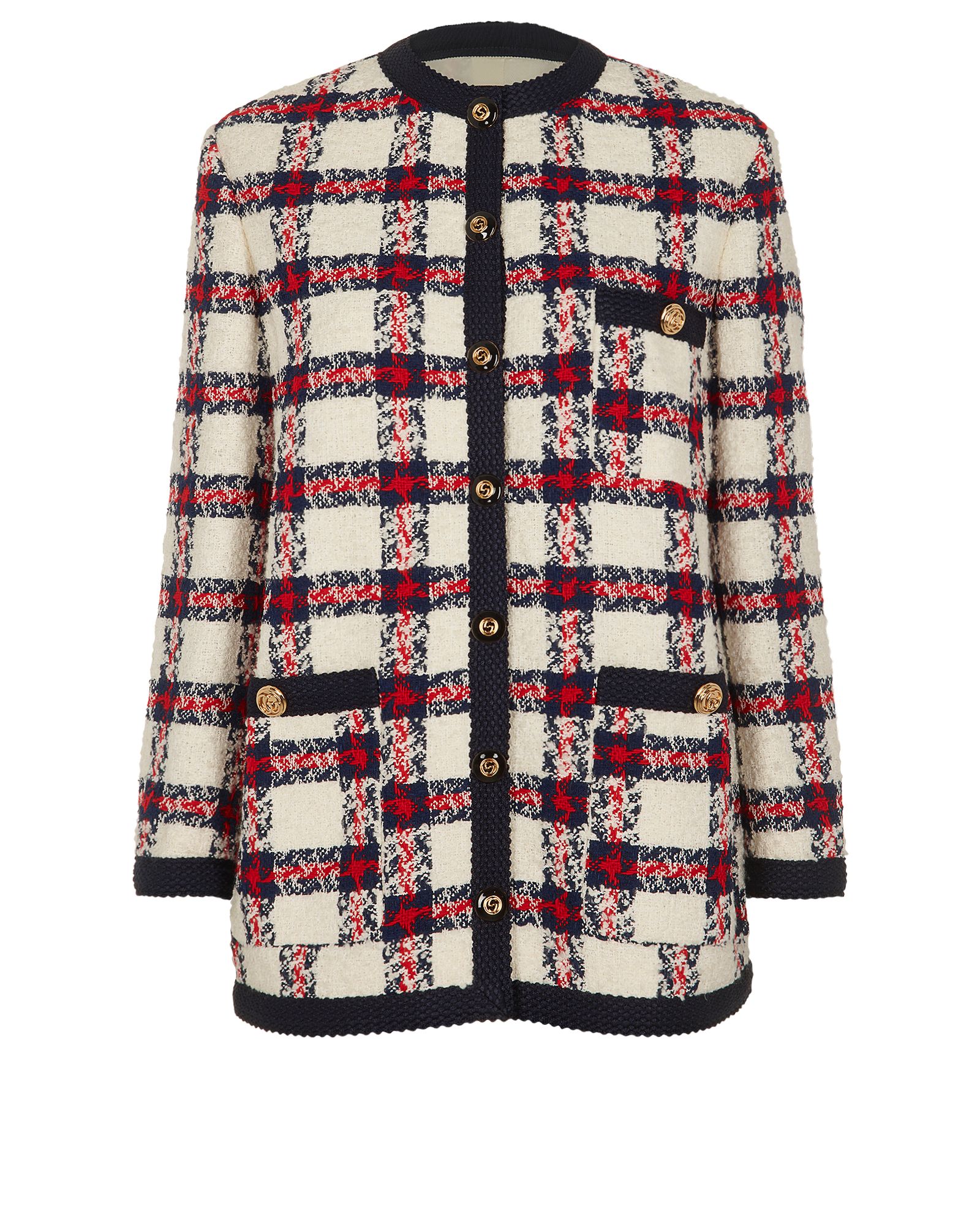 Gucci Tweed Long Jacket, Jackets - Designer Exchange | Buy