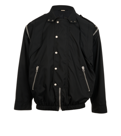 Gucci Metamorfosi Detachable Sleeves Jacket, &pound;550, Clothing, Black, Nylon, Front view