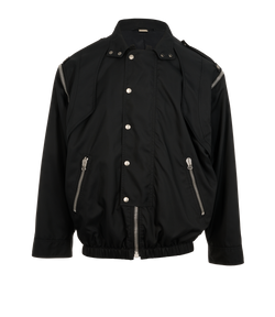 Gucci Metamorfosi Detachable Sleeves Jacket, Mens, Nylon, Black, Sz S, 3*