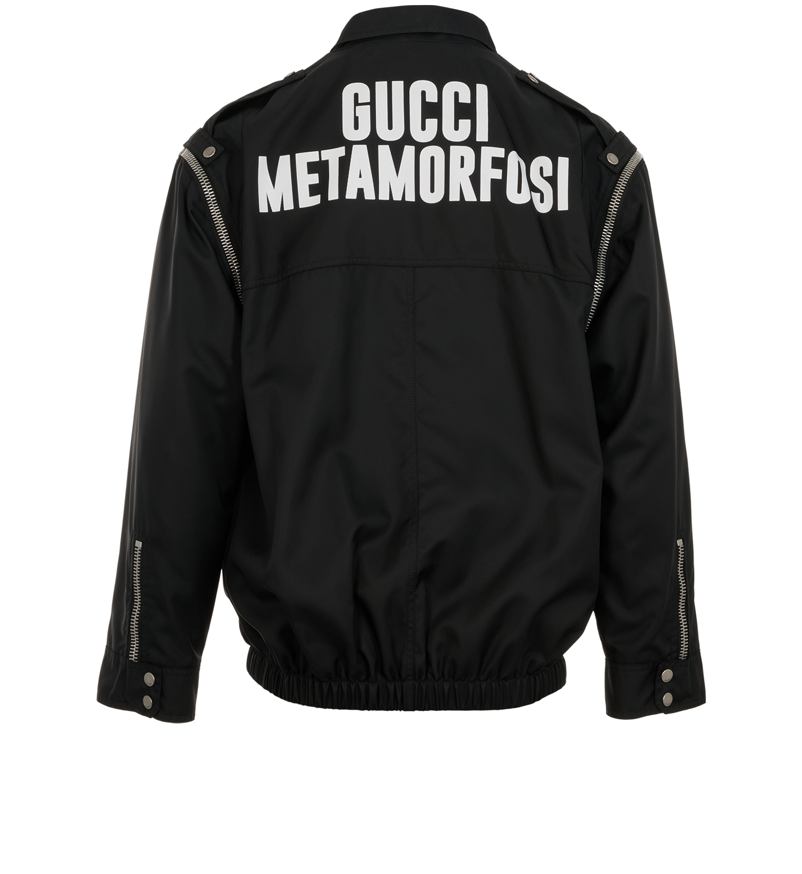 Gucci Metamorfosi Detachable Sleeves Jacket, &pound;550, Clothing, Black, Nylon, Back view