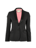 Gucci Bird Embroidered Blazer Jacket, &pound;220, Clothing, Black, Wool, Front view