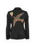 Gucci Bird Embroidered Blazer Jacket, &pound;220, Clothing, Black, Wool, Back view