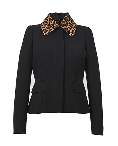 Gucci Leopard Collar Jacket, front view