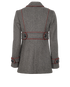 Gucci Herringbone Double Breasted Jacket, &pound;450, Clothing, Grey, Wool, Back view