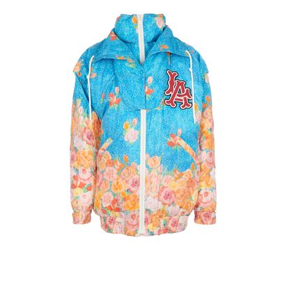Gucci x La Dodger x Chikae Ide Manga Jacket, £750, Clothing, Blue/Orange, Nylon, Front view