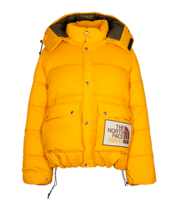 The North Face x Gucci Puffer Jacket, Nylon/Down, Yellow, Sz M, 4*