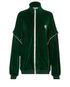 Gucci Studded Velour Removable Sleeve Jacket, front view