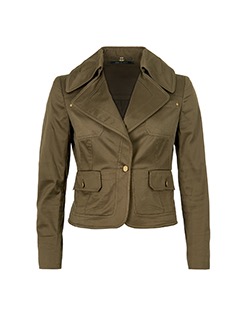 Gucci Jacket, Cotton Blend, Khaki, UK 10