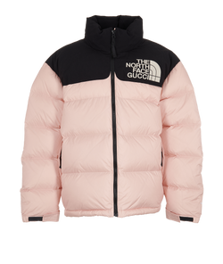 Gucci X North Face Puffer Jacket, Down, Pink/Black, Sz XL, 3*