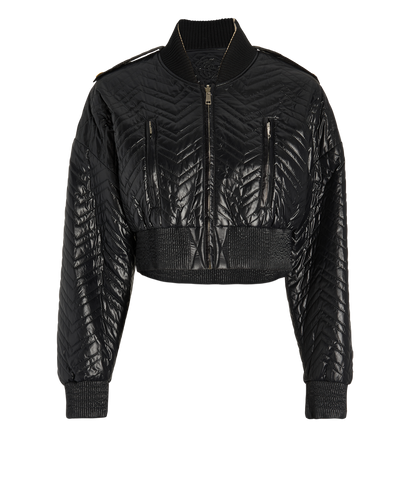 Gucci Reversible Cropped Bomber Jacket, front view