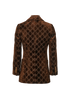 Gucci GG Blazer, &pound;850, Clothing, Brown, Viscose, Back view