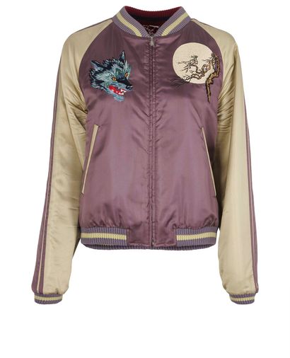 Gucci Reversible Embroidered Bomber Jacket, front view