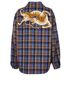 Gucci Mens Overshirt Plaid Jacket, back view