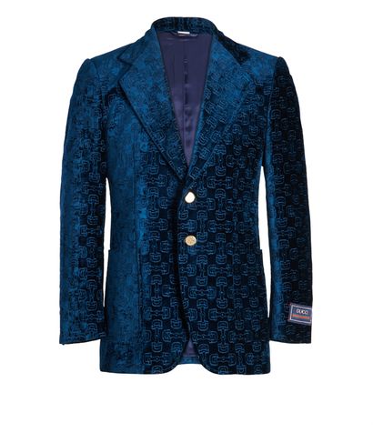 Gucci Velvet Horsebit Blazer, front view