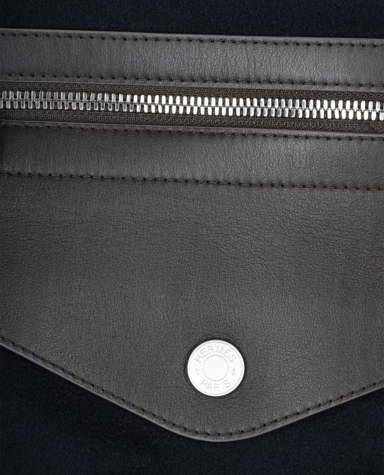 Hermes Padded Short Jacket, &pound;1,500, Clothing, Navy, Cashmere, Other view