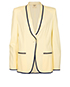 Hermes Navy Trimmed Blazer, front view