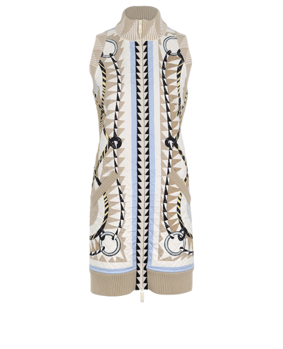 Hermes Printed Long Gilet, front view