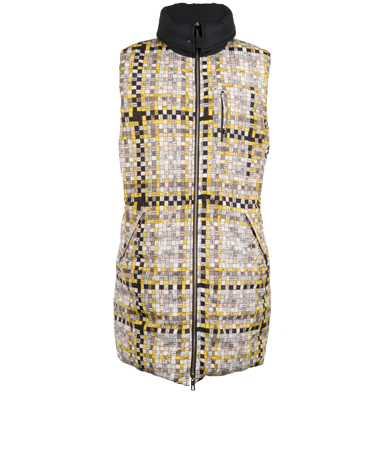 Hermes Long Puffer Gilet, &pound;1,600, Clothing, Black, Down Feathers/Polyester Mix, Other view