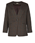 Hermès Check Single Button Jacket, front view