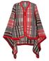 Hermès Plaid Poncho, front view