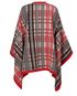 Hermès Plaid Poncho, back view